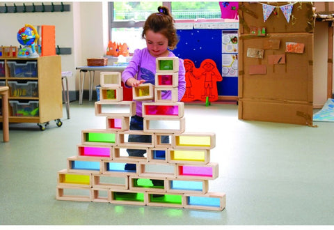 Rainbow Bricks - Pk36-AllSensory,Building Blocks,Calming & Anxiety,Dropship,Engineering & Construction,excell2,Farms & Construction,Helps With,Imaginative Play,Light Box Accessories,Nurture Room,S.T.E.M,Sensory Seeking,Stacking Toys & Sorting Toys,Stock,TickiT,Visual Sensory Toys-Learning SPACE