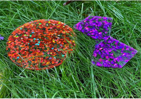 Rainbow Glitter Shapes - Mood Shape Accessory-Arts & Crafts-AllSensory,Calming & Anxiety,Light Box Accessories,SCOTEXCEL,Sensory Seeking,Stock,TickiT,Visual Sensory Toys-Learning SPACE