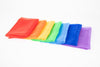 Rainbow Organza Pack 7 Colours-Active Games,AllSensory,Dyspraxia,Garden Game,Gifts For 2-3 Years Old,Movement Breaks,Stock,Tactile Toys & Books,TickiT,Visual Sensory Toys-Learning SPACE