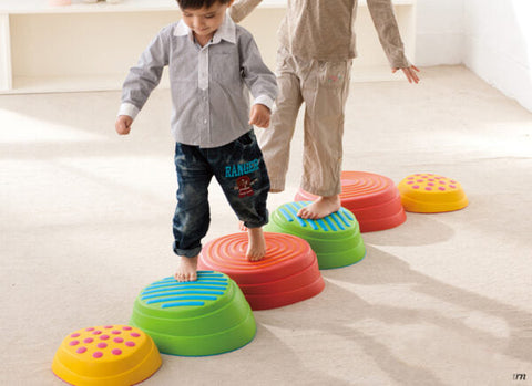 Rainbow River Balance Stones-Additional Need,Balancing Equipment,Calmer Classrooms,Early Years Maths,Engineering & Construction,Exercise,Gross Motor and Balance Skills,Helps With,Maths,Memory Pattern & Sequencing,Movement Breaks,Primary Maths,Rainbow Theme Sensory Room,S.T.E.M,Stepping Stones,Stock-Learning SPACE