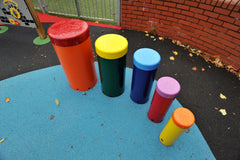 Rainbow Sambas - Sensory Garden Musical Instruments-Dropship,Drums,Matrix Group,Music,Outdoor Musical Instruments,Playground Equipment,Primary Music,Sensory Garden-Ground Fixed-LSPPRDG-Learning SPACE