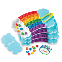 Rainbow Sorting Set Classroom Edition (Set of 4)-Fine Motor Skills,Learning Resources,Stacking Toys & Sorting Toys-Learning SPACE