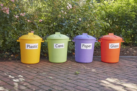 Rainbow Storage / Recycling Bins (4Pk)-Cosy Direct,Storage,Storage Bins & Baskets,Wellbeing Furniture-Learning SPACE