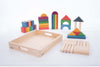 Rainbow Wooden Jumbo Block Set - Pk54-Baby Wooden Toys, Building Blocks, Engineering & Construction, Gifts For 6-12 Months Old, Maths, Nurture Room, Primary Maths, S.T.E.M, Shape & Space & Measure, Stacking Toys & Sorting Toys, Stock, TickiT-Learning SPACE