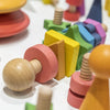 Rainbow Wooden Shape Twister-Fine Motor Skills,Shape & Space & Measure,Stacking Toys & Sorting Toys,TickiT-Learning SPACE
