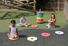 Rainbow™ Circular Sit Mats & Donut™ Trolley-Calmer Classrooms,Classroom Furniture,Classroom Packs,Mats,Mats & Rugs,Outdoor Classroom,Sit Mats-Learning SPACE