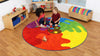 Rainbow™ Colour Palette 2m Carpet-Counting Numbers & Colour,Dropship,Educational Carpet,Kit For Kids,Mats & Rugs,Multi-Colour,Round,Rugs,Wellbeing Furniture-Learning SPACE