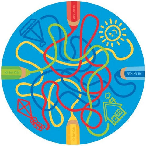 Rainbow™ Colour Tubes 2m Carpet-Counting Numbers & Colour,Dropship,Kit For Kids,Mats & Rugs,Multi-Colour,Round,Rugs,Wellbeing Furniture-Learning SPACE
