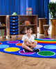 Rainbow™ Corner Placement 2x2m Carpet-Corner & Semi-Circle,Dropship,Kit For Kids,Mats & Rugs,Multi-Colour,Placement Carpets,Rainbow Theme Sensory Room,Rugs,Wellbeing Furniture-Learning SPACE