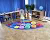 Rainbow™ Corner Placement 2x2m Carpet-Corner & Semi-Circle,Dropship,Kit For Kids,Mats & Rugs,Multi-Colour,Placement Carpets,Rainbow Theme Sensory Room,Rugs,Wellbeing Furniture-Learning SPACE