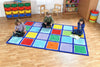 Rainbow™ Rectangle Placement Squares Carpet-Dropship,Kit For Kids,Mats & Rugs,Multi-Colour,Placement Carpets,Rainbow Theme Sensory Room,Rectangular,Rugs,Wellbeing Furniture-Learning SPACE