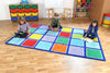 Rainbow™ Rectangle Placement Squares Carpet-Dropship,Kit For Kids,Mats & Rugs,Multi-Colour,Placement Carpets,Rainbow Theme Sensory Room,Rectangular,Rugs,Wellbeing Furniture-Learning SPACE
