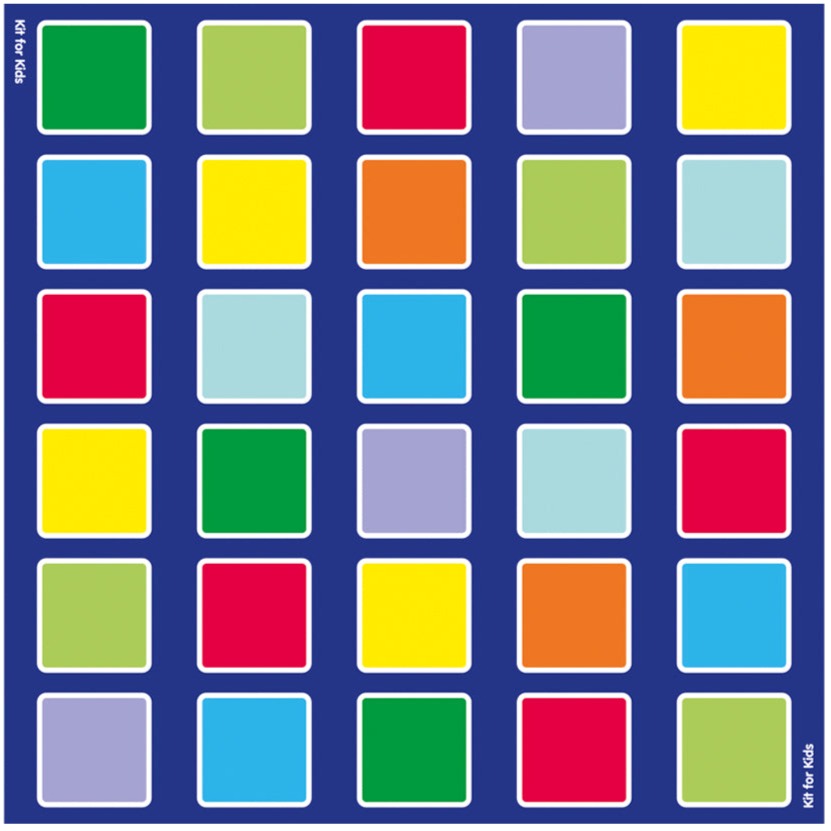 Rainbow™ Squares Large Placement 3x3m Carpet-Dropship,Kit For Kids,Mats & Rugs,Multi-Colour,Placement Carpets,Rainbow Theme Sensory Room,Rugs,Square,Wellbeing Furniture-Learning SPACE