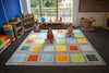 Rainforest Squares Placement 3x3m Carpet-Dropship,Kit For Kids,Mats & Rugs,Placement Carpets,Rugs,Square,Wellbeing Furniture-Learning SPACE