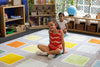Rainforest Squares Placement 3x3m Carpet-Dropship,Kit For Kids,Mats & Rugs,Placement Carpets,Rugs,Square,Wellbeing Furniture-Learning SPACE