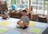 Rainforest Squares Placement 3x3m Carpet-Dropship,Kit For Kids,Mats & Rugs,Placement Carpets,Rugs,Square,Wellbeing Furniture-Learning SPACE