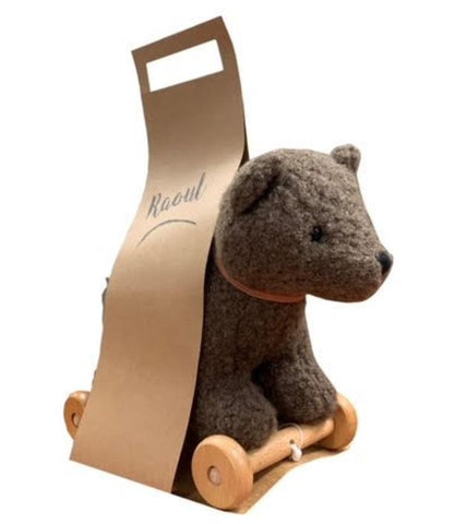 Raoul the Adventure Buddy: Pull-Along Bear Toy-Baby Soft Toys,Baby Toys,Calming & Anxiety,Calming and Relaxation,Comfort Toys,Egmont toys,Games & Toys,Irish,Wooden Toys-Learning SPACE