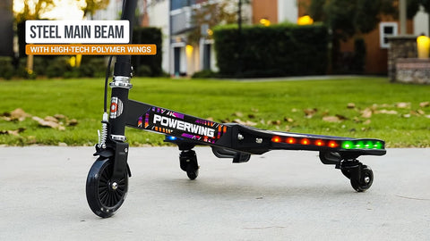 Razor PowerWing Lightshow 3-Wheeled Scooter-Dropship,Scooters-Learning SPACE