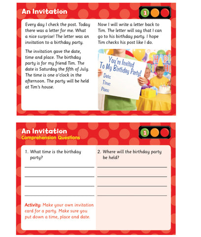 Reading Comprehension Pack 1-Comprehension,fiction,Flashcards,SmartKids-Learning SPACE