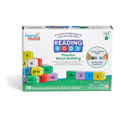 Reading Rods® Phonics Word-Building-Dyslexia,Learn Alphabet & Phonics,Learning Activity Kits,Learning Resources,Literacy,Literacy Toys,Primary Literacy-Learning SPACE