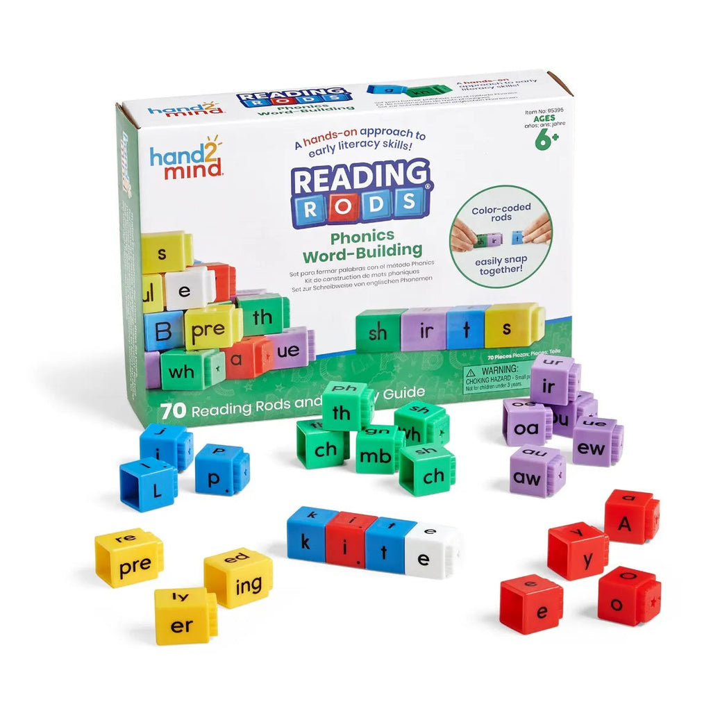 Reading Rods® Phonics Word-Building-Dyslexia,Learn Alphabet & Phonics,Learning Activity Kits,Learning Resources,Literacy,Literacy Toys,Primary Literacy-Learning SPACE