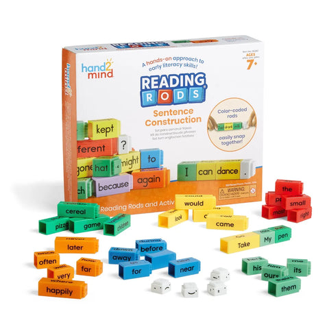 Reading Rods® Sentence Construction-Calming & Anxiety,communication,Engineering & Construction,Learning Resources,Literacy,Literacy Toys,Primary Literacy-Learning SPACE