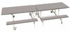 Rectangular Mobile Folding Bench Unit- Age Range 11+-Dining Furniture,Dining Tables,Folding Table-Grey Fleck-9SLBU1029-GF-Learning SPACE
