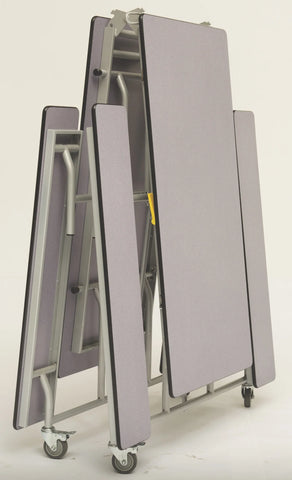 Rectangular Mobile Folding Bench Unit- Age Range 11+-Dining Furniture,Dining Tables,Folding Table-Learning SPACE