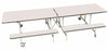 Rectangular Mobile Folding Bench Unit- Age Range 5-11-Dining Furniture,Dining Tables,Folding Table-White-9SLBU1027-WH-Learning SPACE