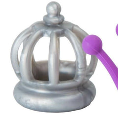 Regal Crown Sensory Chew-Stress Relief Toys-Chewigem, Chewing, Fidget, Helps With, Oral Motor & Chewing Skills, Squishing Fidget-Silver-Learning SPACE