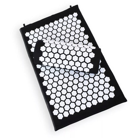 Relaxius Acupressure Nail Mat and Pillow – Black Roses-Calming & Anxiety,Calming and Relaxation,Stress Relief,Vibration & Massage-Learning SPACE