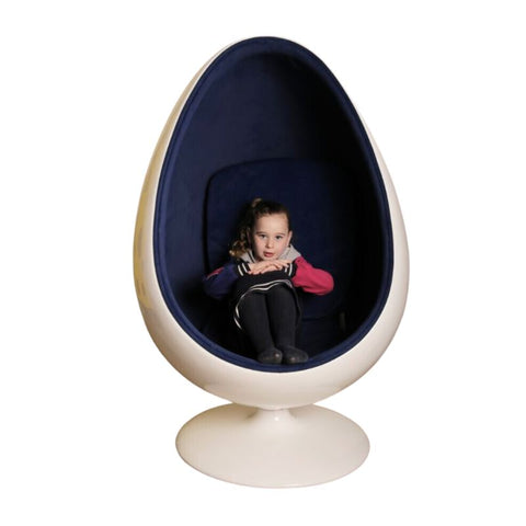 Retro Egg Pod Chair-Bean Bags & Cushions,Meltdown Management,Movement Chairs & Accessories,Nurture Room,Playlearn,pod,Reading Area,Seating,Sensory Avoidance,Stock,Wellbeing Furniture-Learning SPACE