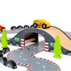 Roadway Race Day Set-Bigjigs Toys,Cars & Transport,Imaginative Play,Wooden Toys-Learning SPACE