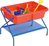 Rockface Sand and Water Tray Table with Stand-Messy Play,Outdoor Sand & Water Play,Outdoor Sand Pits,Playground Equipment,S.T.E.M,Sand,Sand & Water Trays,Science Activities,Seasons,Stock,Summer,TP Toys,Trays,Water & Sand Toys-Red-TP594-Learning SPACE