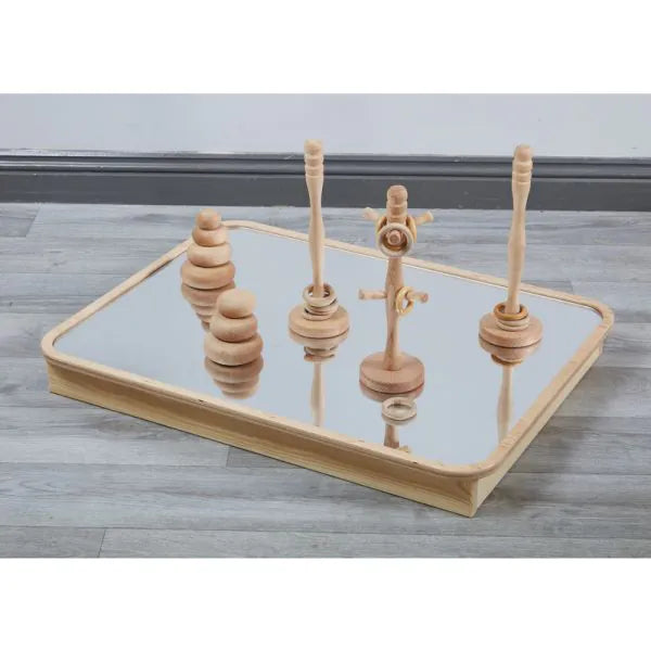 Rookie Mirror Explorer Table-Cosy Direct,Mirror,Sensory Mirrors,Table,Wooden Table-Learning SPACE