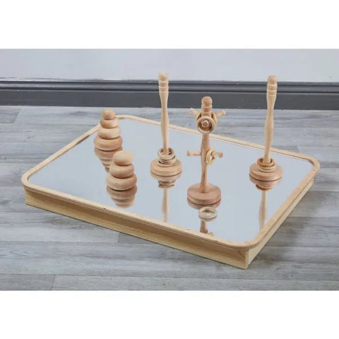 Rookie Mirror Explorer Table-Cosy Direct,Mirror,Sensory Mirrors,Table,Wooden Table-Learning SPACE