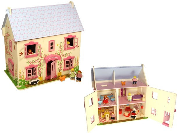 Rose Cottage Dolls House with Furniture Award Winning Play