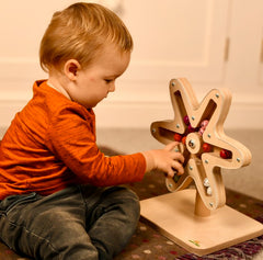 Rotating Bell Flower - Sensory Toy for Babies & Toddlers-Baby Cause & Effect Toys,Baby Wooden Toys,Dropship,excell2,Gross Motor and Balance Skills,Learn Well,Wooden Toys-Learning SPACE