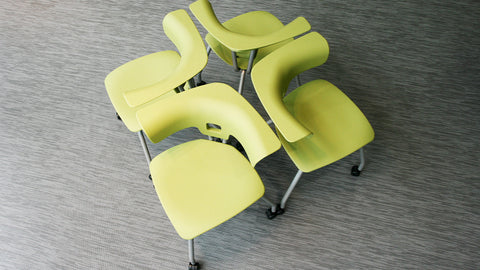 Ruckus 4 Leg Chair-Chairs-Classroom Chairs,Dropship,KI Europe,Movement Chairs & Accessories,Ruckus,Seating,Wellbeing Furniture-Sand-Chrome-Ruckus4leg-Sand/Chm-Learning SPACE