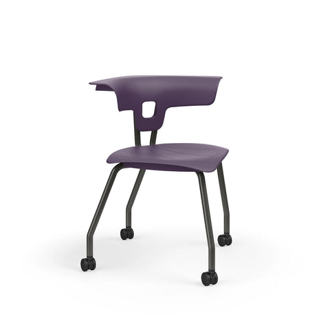 Ruckus 4 Leg Chair-Chairs-Classroom Chairs,Dropship,KI Europe,Movement Chairs & Accessories,Ruckus,Seating,Wellbeing Furniture-Purple Haze-Espresso Metallic-Ruckus4leg-PurpHaze/EM-Learning SPACE