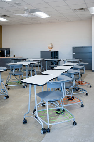 Ruckus Stack Chair With Storage Rack (Ages 8-11)-Classroom Chairs,Dropship,KI Europe,Movement Chairs & Accessories,Ruckus,Seating,Wellbeing Furniture-Learning SPACE