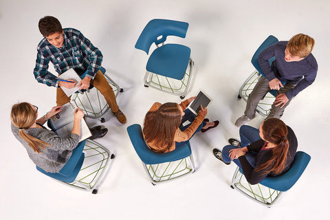 Ruckus Stack Chair With Storage Rack (Ages 8-11)-Classroom Chairs,Dropship,KI Europe,Movement Chairs & Accessories,Ruckus,Seating,Wellbeing Furniture-Learning SPACE