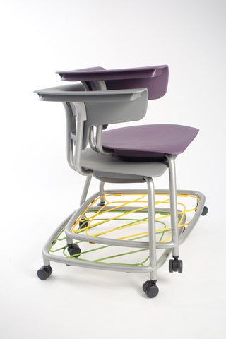 Ruckus Stack Chair With Storage Rack (Ages 8-11)-Classroom Chairs,Dropship,KI Europe,Movement Chairs & Accessories,Ruckus,Seating,Wellbeing Furniture-Learning SPACE