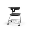 Ruckus Stack Chair With Storage Rack (Ages 8-11)-Classroom Chairs,Dropship,KI Europe,Movement Chairs & Accessories,Ruckus,Seating,Wellbeing Furniture-Black-Chrome-RuckusStorStack380-Black/Chm-Learning SPACE