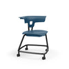 Ruckus Stack Chair Without Storage Rack (Ages 8-11)-Classroom Chairs,Dropship,KI Europe,Movement Chairs & Accessories,Ruckus,Seating,Wellbeing Furniture-Sky Blue-Chrome-RuckusStack380-SkyBL/Chm-Learning SPACE