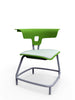 Ruckus Stack Chair Without Storage Rack (Ages 8-11)-Classroom Chairs,Dropship,KI Europe,Movement Chairs & Accessories,Ruckus,Seating,Wellbeing Furniture-Zesty Lime-Chrome-RuckusStack380-Lime/Chm-Learning SPACE