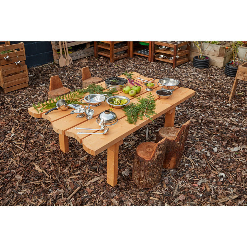 Rustic Kitchen Work Table-Cosy Direct,Cosy Outdoor,Kitchens & Shops & School,Play Kitchen,Rectangular,Table-Learning SPACE
