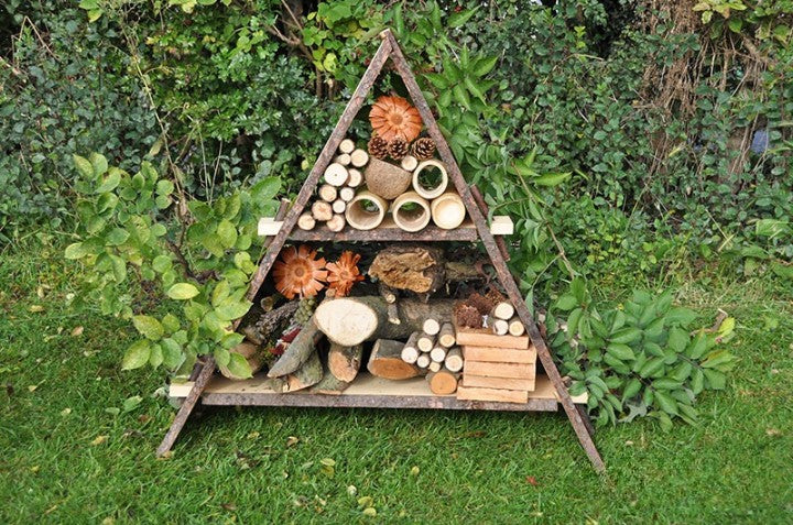 Rustic Mini Beast Tower-Bug Hotels,Cosy Direct,Cosy Outdoor,Pollination Grant,Spring-Learning SPACE
