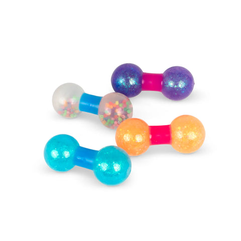 SCRUNCHEMS Dumbbell Squish and Swirl-Calming & Anxiety,Fidget,Squishing Fidget,Stocking Stuffers,Stress Relief,Toys for Anxiety-Learning SPACE