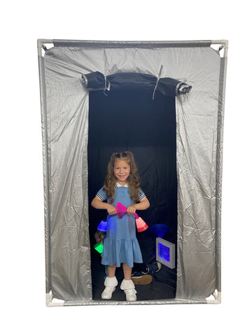 1.2m x 1.8m Giant Dark Den Tent-Black-Out Dens, Calming and Relaxation, Helps With, Meltdown Management, Play Dens, Portable Sensory Rooms, Reading Den, Sensory Dens, Stock-Learning SPACE